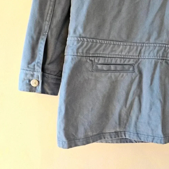 Zara Denim Long Sleeve Drop Waist Mini Dress Jean Size Large. - Picture 11 of 16